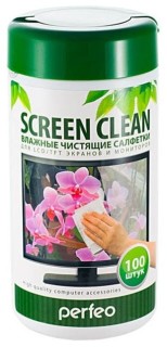 

Средство для ухода за техникой Perfeo PF-T/SC-100 SCREEN CLEAN чистящие салфетки 100шт для LCD/TFT экранов и мониторов