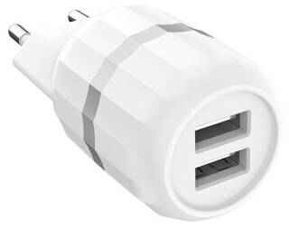 

Сетевое зарядное устройство Hoco C41A белый +кабель Lightning (6957531080589)