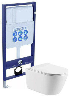 

Комплект инсталляции Aquatek ОБЕРОН бел.+Geberit (111.300.00.5+AQ1363W-00 (инсталляция+унитаз+крышка)