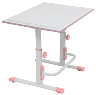 

Стол Polini Kids Simple М1 (75х55см) белый-розовый
