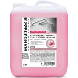 

Чистящее средство Manufactor Средство для ванн и душевых 5л (А301)