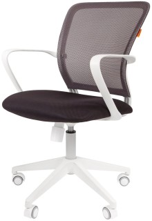 Фото - Кресло Chairman 698 белый пластик TW-12/TW-04 серый компьютерное кресло chairman 737 офисное обивка текстиль цвет tw 12 серый