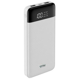 

Внешний аккумулятор TFN Slim Duo LCD PD 10000mAh white (TFN-PB-217-WH)