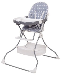 

Стульчик для кормления Polini Kids 252 Звезды серый-белый (1кор)