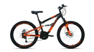 

Велосипед для подростков Altair MTB FS 24 D темно-серый/оранжевый (RBK22AL24054)