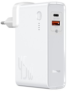 

Внешний аккумулятор Baseus GaN 10000mAh 45W White (PPNLD-C02)