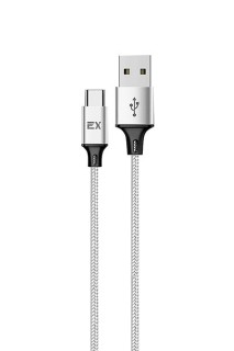 

Кабель EXPLOYD EX-K-1214 USB-TYPE-C 1М серебро
