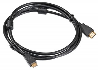 

Кабель Buro HDMI 1.4 HDMI (m)-Mini HDMI (m) 1.8м феррит.кольца Позолоченные контакты черный