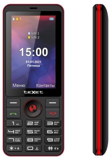 Телефон TeXet TM-321 черный-красный