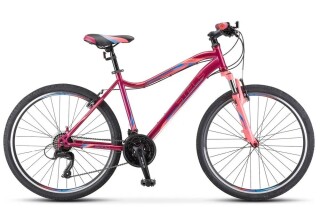 

Велосипед взрослый STELS Miss-5000 V 26 V050 Вишнёвый/розовый (LU096326*LU089373*16)