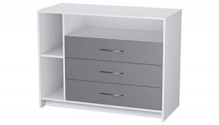 

Комод Polini kids Simple 2110 белый-серый (2кор)