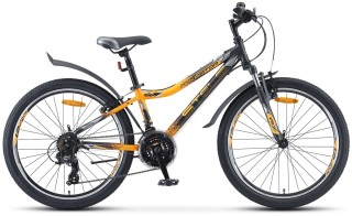 

Велосипед для подростков STELS Navigator-410 V 24 21-SP V010 Чёрный/жёлтый (LU091557*LU082936*12)