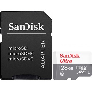 

Карта памяти Sandisk microSDXC SDSQUNR-128G-GN6TA Ultra Light +адаптер