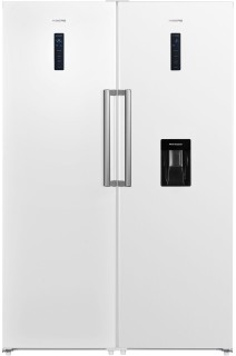 Холодильник Side by Side HIBERG SBS (RF-40DD NFW + FR-40DX NFW) холодильник side by side shivaki sbs 572 dnfgbl