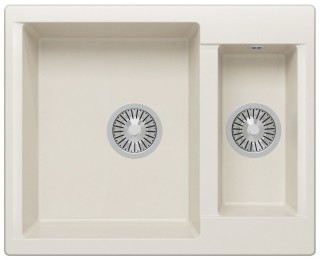 

Кухонная мойка Polygran BRIG-620 Белый Хлопок (N36)