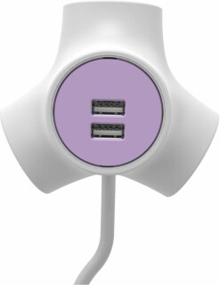 

Удлинитель Старт Octopus S 3x1-ZD 2USB 1.4м белый/фиолетовый (17424)