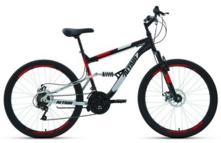 

Велосипед взрослый Altair MTB FS 26 2.0 D черный/красный (RBK22AL26072)