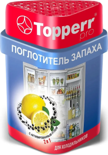Аксессуар для холодильников Topperr 3116 Поглотитель запаха для холодильника (лимон/уголь)