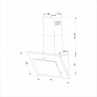 

Каминная вытяжка Hebermann HBKH 50.3 W