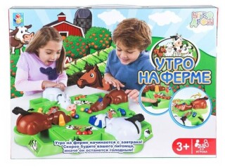 

Настольная игра 1 TOY ИГРОДРОМ Утро на ферме (Т13558)