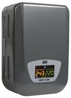 

Стабилизатор напряжения IEK Shift 8кВА однофазный черный (IVS12-1-08000)