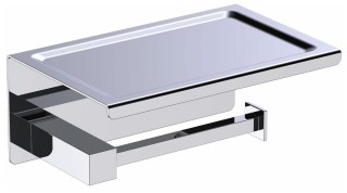 

Аксессуар для ванной Timo Selene 10044/00 хром Бумагодержатель с полкой для телефона