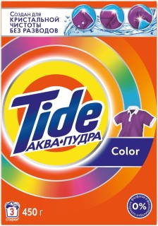 

Средство для стирки TIDE Color автомат 0.45кг порошок для стирки
