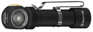 

Фонарь ручной Armytek Wizard C2 Magnet USB черный/желтый (F08901W)
