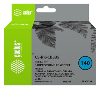 

Картридж Cactus CS-RK-CB335 черный 2x30мл Чернила