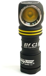 

Фонарь ручной Armytek Elf C1 Micro-USB черный/желтый (F05002W)