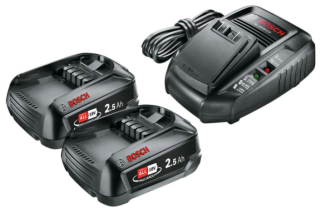 

Аккумулятор Bosch 18В 2.5Ач Li-Ion PBA +З/У AL 1830 CV (1600A011LD)