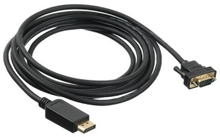 

Кабель Buro 1.1v DisplayPort (m)-VGA (m) 3м Позолоченные контакты черный (BHP DPP_VGA-3)