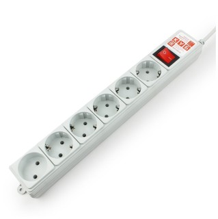 

Удлинитель Powercube SPG(5+1)-B-10 (6роз. 3м) серый