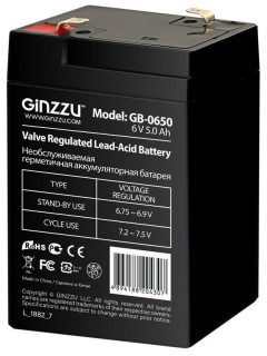 

Батарея для ИБП Ginzzu GB-0650