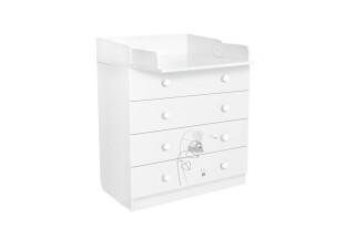 

Комод Polini Kids French 1580 Amis белый (2кор)