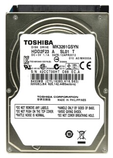 

Жесткий диск Toshiba 320GB (MK3261GSYN)