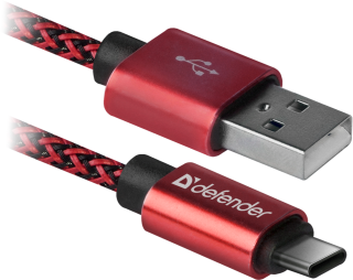 

Кабель Defender USB2.0 TO TYPE-C 1м RED USB09-03T (87813)