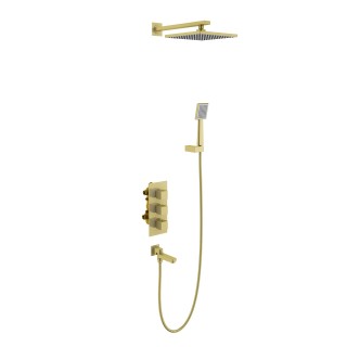 

Душевая система Timo Tetra-thermo SX-0199/17SM золото матовое
