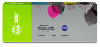 

Расходный материал для печати Cactus CS-SJIC26PBK черный