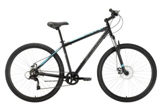 

Велосипед взрослый Stark Respect 29.1 D Microshift черный/синий 20 (HQ-0009736)