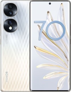 

Телефон Honor 70 8/256Gb серебристый (5109AJAE)