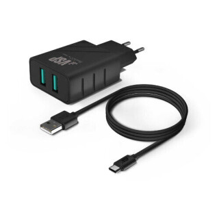 

Сетевое зарядное устройство BoraSCO 2USB черный (37264)