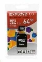 

Карта памяти EXPLOYD 64GB microSDHC Class 10