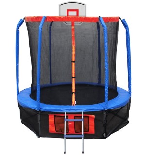 

Батут Ecos BT13FT-3 с сеткoй, лесенкой и баскетбольным кольцом (010367)