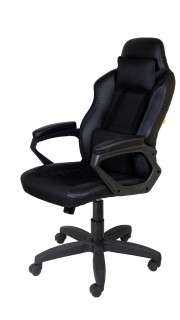 

Кресло OLSS Морган ультра кож/зам черный, ткань сетка прошитая