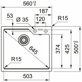 

Кухонная мойка Franke UBG 610-56 овес (114.0582.266)