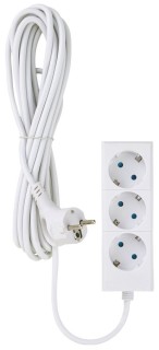 

Удлинитель DUWI 32057 9 Supraline (3гн. 5м) Белый