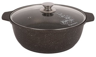 

Кастрюля Kukmara жмк42а кофейный мрамор 4л
