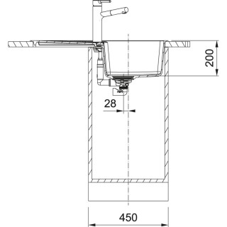 

Кухонная мойка Franke CNG 611/211-78 оникс (114.0639.689)