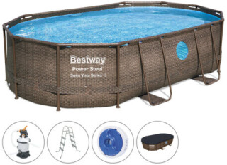 

Бассейн BestWay 56946 488x305x107см овальный с набором